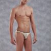 Doreanse Silky Aire Micro Briefs Slips Bikini Mens Designer Underwear 1395 Beige