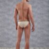 Doreanse Silky Aire Micro Briefs Slips Bikini Mens Designer Underwear 1395 Beige back