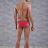 Doreanse Silky Aire Micro Briefs Slips Bikini Mens Designer Underwear 1395 Red back
