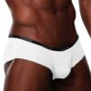 Doreanse Trendy Soft Cotton Low Rise Hipster Trunks Male Underwear 1781 White