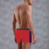 Doreanse Athletic Side Stripe Boxer Brief Underwear 1713 Red back
