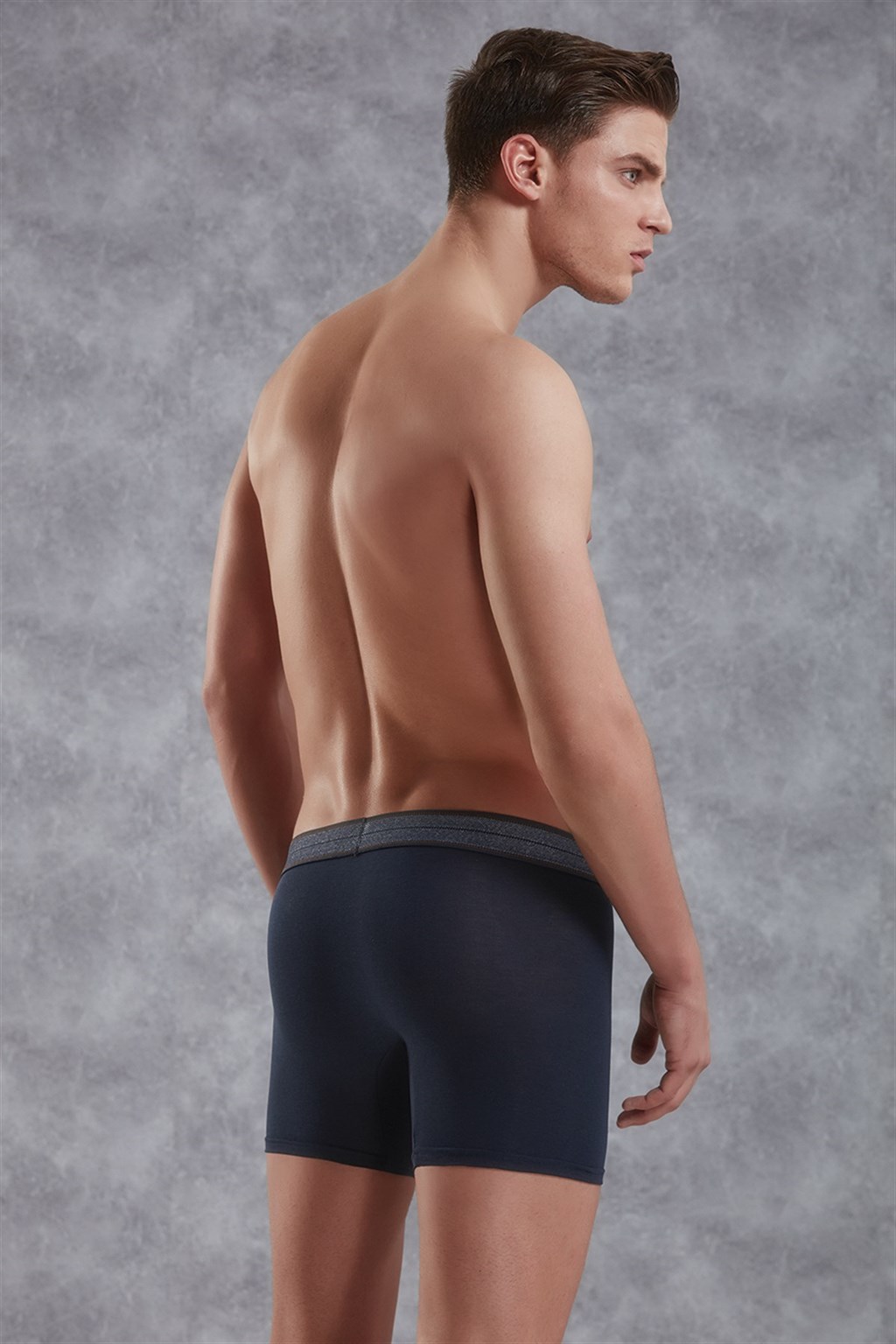Doreanse Jeans Modal Mens Boxer Brief Underwear 1776 Navy Blue back