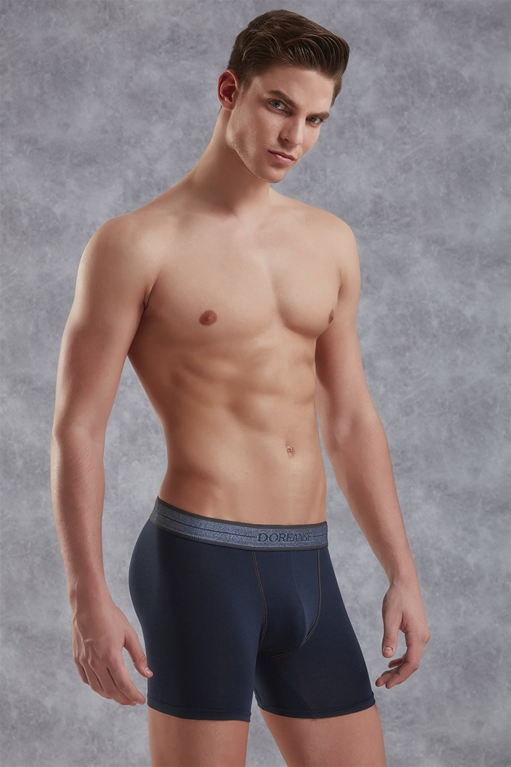 Doreanse Jeans Modal Mens Boxer Brief Underwear 1776 Navy Blue