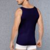 doreanse men micro modal deep collar undershirt 2000 navy blue
