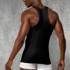 doreanse mens modal deep collar classic undershirt 2230 black