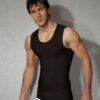 doreanse mens modal round neck undershirt 2205 black 1