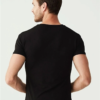 U.S. Polo Assn. 2 Pack V Neck Mens T shirt Cotton Modal Lycra 80194 Black back