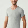 U.S. Polo Assn. 2 Pack V Neck Mens T shirt Cotton Modal Lycra 80194 Grey 2