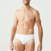 U.S. Polo Assn. 3 Pack Mens Brief Set Cotton Modal Licra 80177 White 1