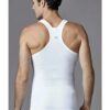 Eros ERS002 2 Pack Cross Back Straps Cotton Lycra Compact Mens Athletic Tank Top white back