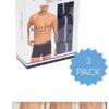 U.S. Polo Assn. 80306 3 Pack Cotton Lycra Mens Boxer Set Navy Blue Melange side packaging