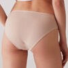 Pierre Cardin 2056, 5 Pack, Mid Waist, Cotton, Women’s Basic Slip Brief Panty Set, Ecru & Powder Pink & Burgundy & Navy Blue & Black13