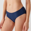 Pierre Cardin 2056, 5 Pack, Mid Waist, Cotton, Women’s Basic Slip Brief Panty Set, Ecru & Powder Pink & Burgundy & Navy Blue & Black5