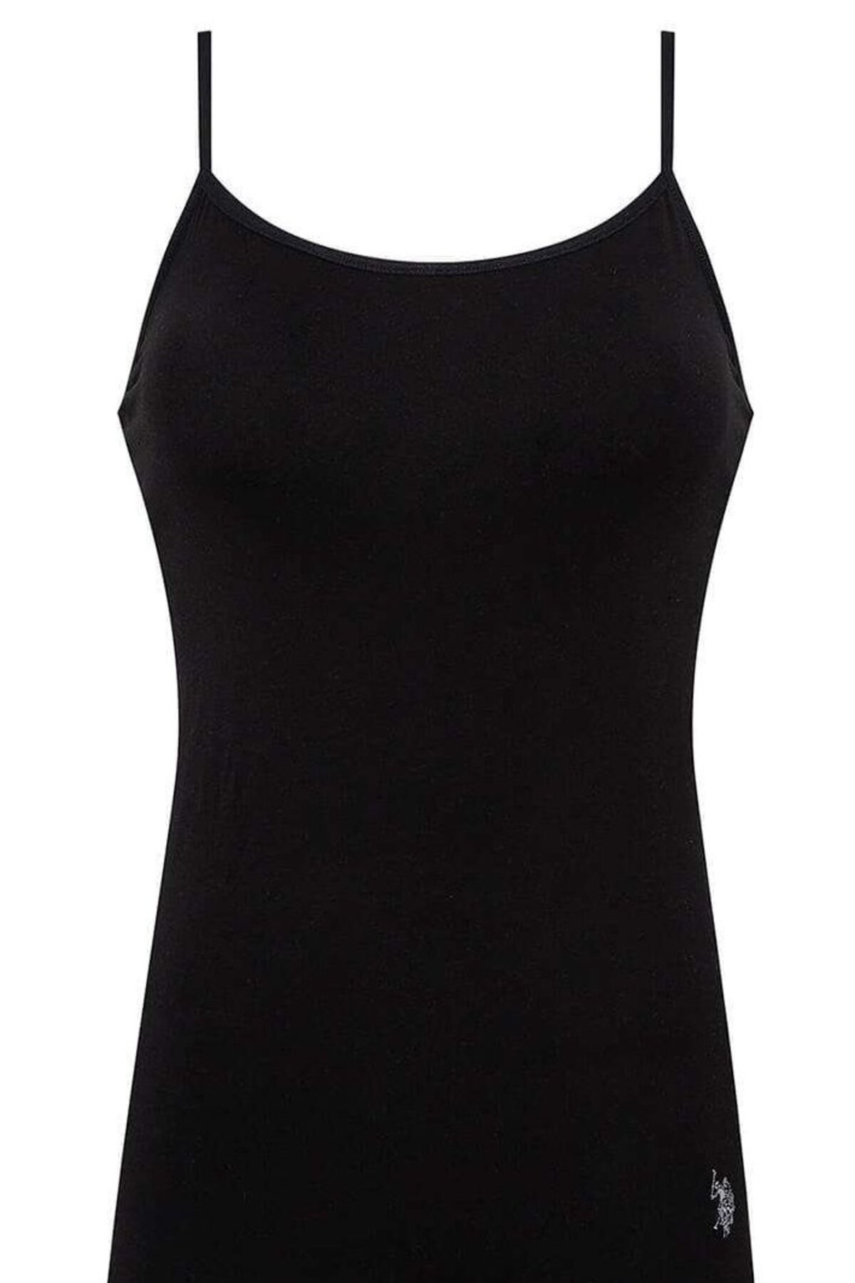 U.S. Polo Assn. 66000 Cotton Modal Lycra Rope Straps Womens Singlet Black 2