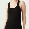 U.S. Polo Assn. 66001 Cotton Modal Lycra Womens Sport Singlet Black 2