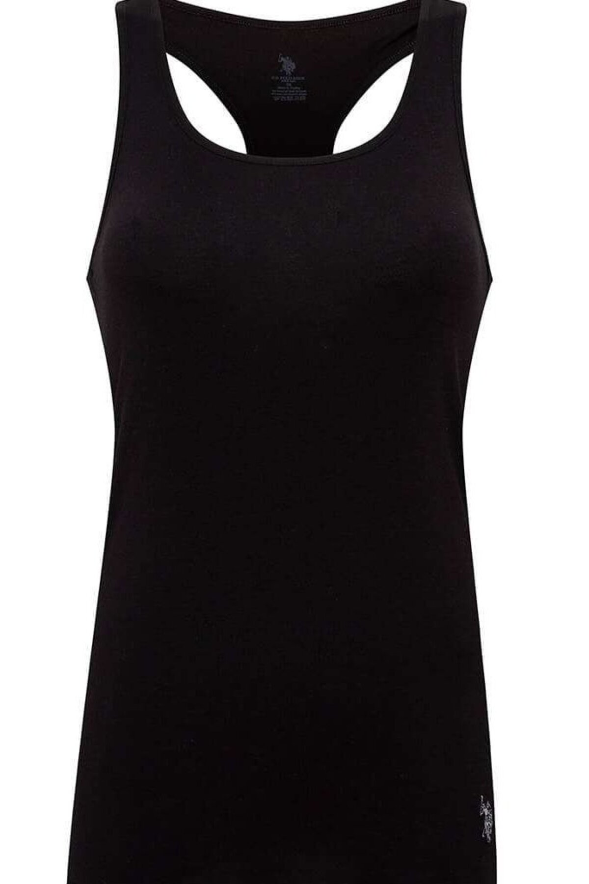 U.S. Polo Assn. 66001 Cotton Modal Lycra Womens Sport Singlet Black