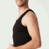 U.S. Polo Assn. 80441 2 Pack 100 Cotton Mens Singlet Set Black 2
