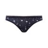 U.S. Polo Assn. 66317, Cotton & Lycra, 3 Pack Women's Bikini Panty Set, White, Red & Navy Blue, navy blue
