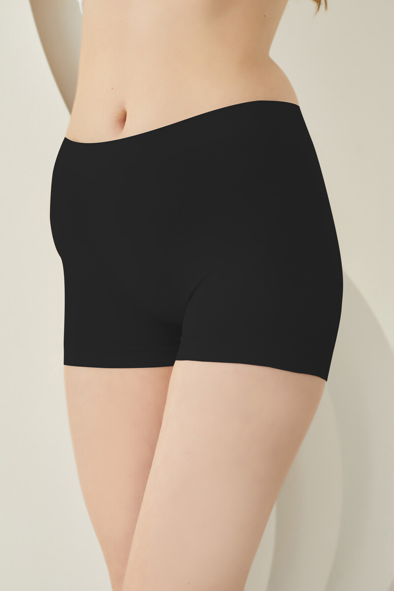 siyah dikissiz mini sort kulot 2008 seamless loya 24771 13 O