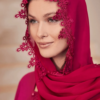 Gupur Dantelli Sifon Mevlut Sali Hamile ve Lohusa Sali 143 71 cm 0026 Fusya