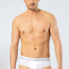 Cacharel 1312 Pamuklu Likrali Erkek Lastikli Slip beyaz