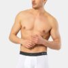 Cacharel 1320 Pamuklu Likrali Erkek 3 lu Boxer beyaz