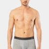 Cacharel 1320 Pamuklu Likrali Erkek 3 lu Boxer gri