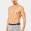 Cacharel 1320 Pamuklu Likrali Erkek 3 lu Boxer gri 2