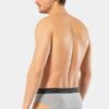 Cacharel 1321 Pamuklu Likrali Erkek 3 lu Slip gri arka