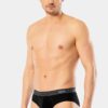 Cacharel 1321 Pamuklu Likrali Erkek 3 lu Slip siyah