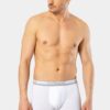 Cacharel 1337 Pamuklu Likrali Erkek 3 lu Boxer beyaz