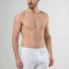Cacharel 1106 Pima Pamuklu Kemerli Dugmeli Erkek Boxer beyaz