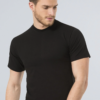 Turen 104 Pamuklu Biyeli O Yaka Erkek T shirt Fanila siyah