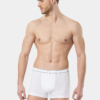 Turen 165 Pamuklu Likrali Erkek Boxer beyaz