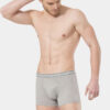 Turen 175 Pamuklu Likrali Erkek 3lu Boxer gri
