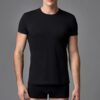 Eros ERS004 2li Paket Compact O Yaka T shirt siyah