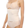 NBB 2470 Toparlayici Sekillendirici Hijyenik ve Hidrofil Lifli Ozel Silkonlu Bantli Bel Korse beyaz