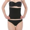 NBB 2470 Toparlayici Sekillendirici Hijyenik ve Hidrofil Lifli Ozel Silkonlu Bantli Bel Korse siyah