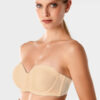 Pierre Cardin 7031 Polyamid Likrali Balenli Straplez Minimizer Toparlayici Kadin Mikro Sutyen ten
